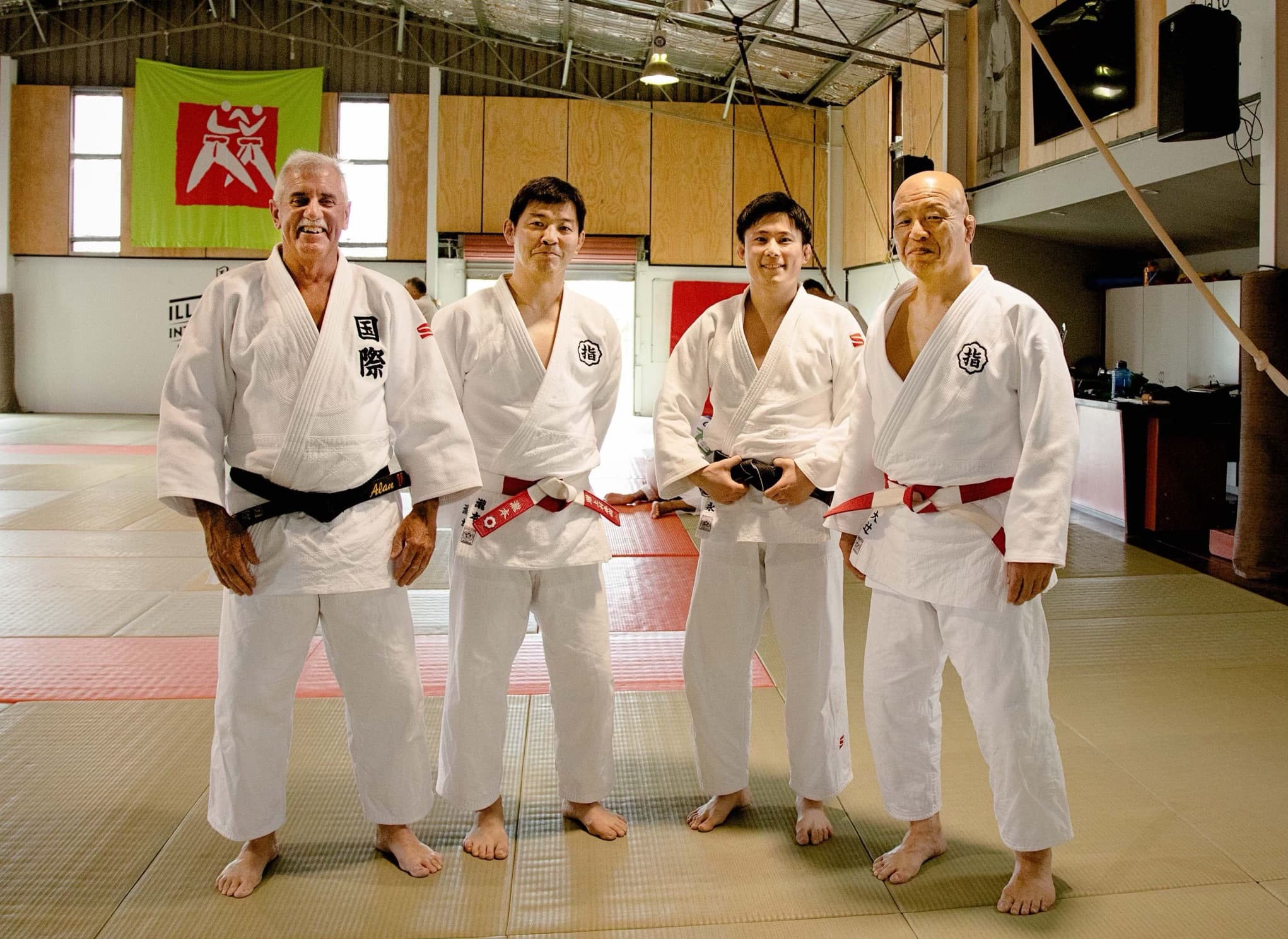 IIJC head instructor with Kodokan experts at the club